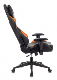 купить Кресло игровое Zombie VIKING-5-AERO черный/оранжевый искусст. кожа с подголов. крестовина пласт. в Алматы фото 2
