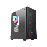 Купить Компьютерный корпус FSP CMT196B, Без БП, 1xUSB3.0/2xUSB2.0, 4x ARGB 120mm, Glass, Black, ATX Алматы