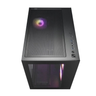 купить Компьютерный корпус FSP CMT380B (ARGB), Без БП, 2xUSB3.0/Type-C, 3xFAN120 ARGB, 2xGlass, Black, ATX в Алматы фото 3