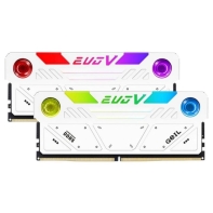 купить Оперативная память 32GB Kit (2x16GB) GEIL EVO V RGB 7200Mhz DDR5 PC5-57600 GESW532GB7200C36ADC White в Алматы фото 2