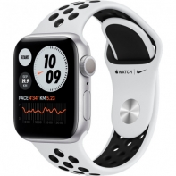 купить Apple Watch Nike Series 6 GPS, 40mm Silver Aluminium Case with Pure Platinum/Black Nike Sport Band - Regular, Model A2291 в Алматы фото 2