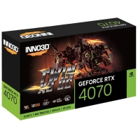 купить Видеокарта Inno3D GeForce RTX4070 Twin X2 OC, 12G GDDR6X 192-bit HDMI 3xDP N40702-126XX-185252N в Алматы фото 3