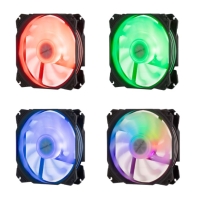 купить Корпусной вентилятор 2E GAMING AIR COOL (ACF120PA-ARGB ), 120мм,2510-4PIN + 5V 3PIN RGB, белые лопас в Алматы фото 2