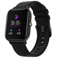 купить Smart watch, 1.3inches TFT full touch screen, Zinic+plastic body, IP67 waterproof, multi-sport mode, compatibility with iOS and android, black body with black silicon belt, Host: 43*37*9mm, Strap: 230x20mm, 45g в Алматы фото 1