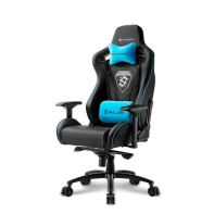 купить Игровое кресло Sharkoon Skiller SGS4 Black/Blue <Cинтетическая кожа, Газлифт 4, подлокотник 4D> в Алматы фото 2