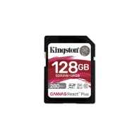 Купить Карта памяти SD, Kingston Canvas React Plus, 128GB, SDR2V6/128GB, UHS-II, R280/W100, V60 Алматы