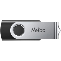 купить USB Флеш 256GB 3.0 Netac U505 NT03U505N-256G-30BK серебристый/черный в Алматы фото 3