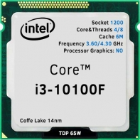 купить Процессор CPU S-1200 Intel Core i3 10100F TRAY <3.6 GHz (4.3 GHz Turbo), 4-Core, 6MB, Comet Lake> в Алматы фото 1