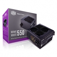 купить Блок питания CoolerMaster MWE 550 WHITE 550W 230V, Active PFC, КПД >85%, 1x 20+4PIN, 1x 4+4PIN, 6x SATA, 3x 4-PIN, 1xFDD, 2xPCI-E 6+2PIN Вентилятор 120mm, MTBF 100,000 Hours MPE-5501-ACABW в Алматы