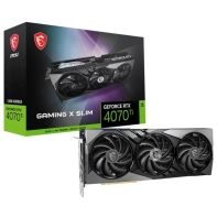 купить Видеокарта MSI GeForce RTX 4070 TI GAMING X SLIM 12G, GDDR6X HDMI 3xDP RTX 4070 TI GAMING X SLIM 12G в Алматы фото 1