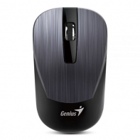 Купить Беспроводная оптическая мышь Genius NX-7015, Metallic style with hairsilk, 2.4Ghz, BlueEye, Iron Gray Алматы