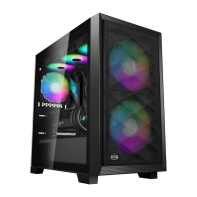 купить Корпус PCCooler C3D310 ARGB BK mATX/ITX USB 3.0, 2 x USB 2.0 Black  в Алматы фото 1