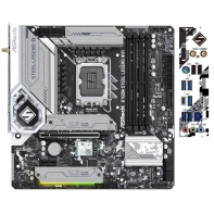 купить Материнская плата ASRock B760M STEEL LEGEND WIFI LGA1700 4xDDR4 4xSATA RAID 3xM.2 HDMI DP eDP mATX в Алматы фото 2