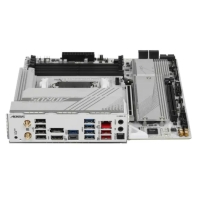 купить Материнская плата GIGABYTE B650M A ELITE AX ICE, AM5, B650, PCIe4.0, HDMI+DP, 4xDDR5, 2.5GLAN, mATX в Алматы фото 2