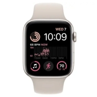 купить Смат часы Apple Watch SE 2 GPS 44mm Starlight Aluminium Case with Starlight Sport Band - Regular, Model A2723 (MNJX3GK/A) в Алматы фото 2