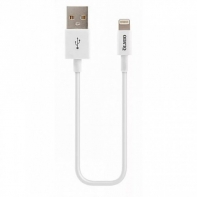 купить Кабель OLMIO DELUXE, USB 2.0 - lightning, 1м, 2.1A, белый в Алматы фото 1