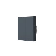 Купить Настенный выключатель двухклавишный AQARA Smart Wall Switch H1 (No Neutral, Double Rocker, Grey) Алматы