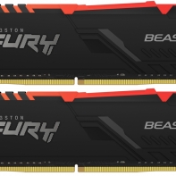 Купить Модуль памяти Kingston Fury Beast RGB KF432C16BBAK2/16 DDR4 DIMM 16Gb KIT (2x8) 3200 MHz CL16 Алматы
