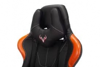 купить Кресло игровое Zombie VIKING-5-AERO черный/оранжевый искусст. кожа с подголов. крестовина пласт. в Алматы фото 3