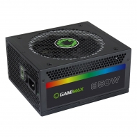 купить БП 850W Gamemax RGB-850, 14CM FAN, RGB LED + Speed controll, полностью модульный, сертификация 80PlusGold, ATX, Кабели: 20+4P,  2*4+4P,  3*IDE, 8*SATA, 2*PCI-E6+2P, 1*FDD в Алматы фото 1