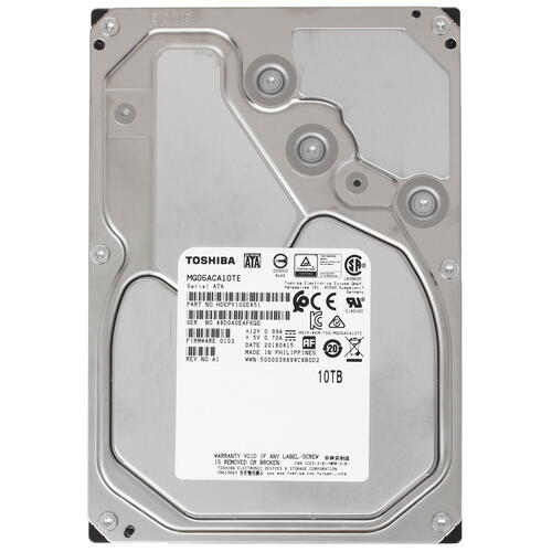 Купить Жесткий диск Toshiba 10Tb, eHDD, 3.5", 7200rpm, 256MB, SATA III 6Gb/s, MG06ACA10TE Алматы